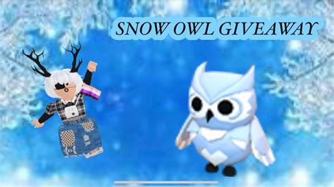 SNOW OWL GIVEAWAY / adopt me - YouTube