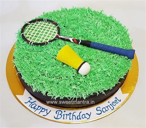 Badminton theme cake - Decorated Cake by Sweet Mantra - CakesDecor