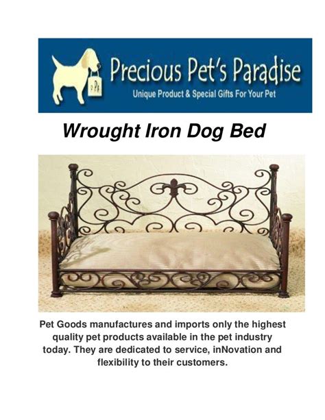 Precious Pets Paradise : Wrought Iron Dog Beds