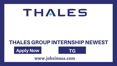 Thales Group Internship 2024 For Seekers - Jobz in USA