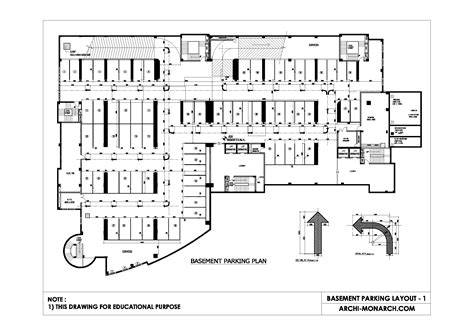 BASEMENT PARKING LAYOUT ONE ⋆ Archi-Monarch