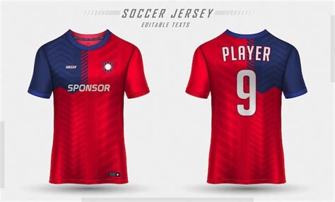 Free Vector | Soccer jersey template sport t-shirt design