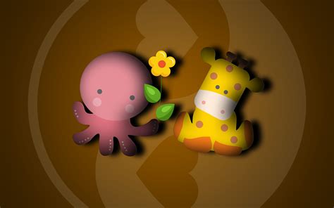 Octopus and giraffe wallpaper by MadHatter