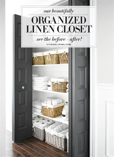 ORGANIZED LINEN CLOSET: THE REVEAL - CITRINELIVING