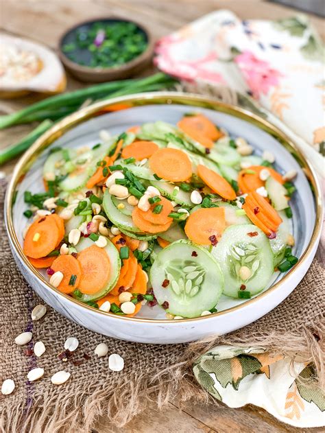 Thai Style Sweet And Sour Cucumber & Carrot Salad Recipe by Archana's ...