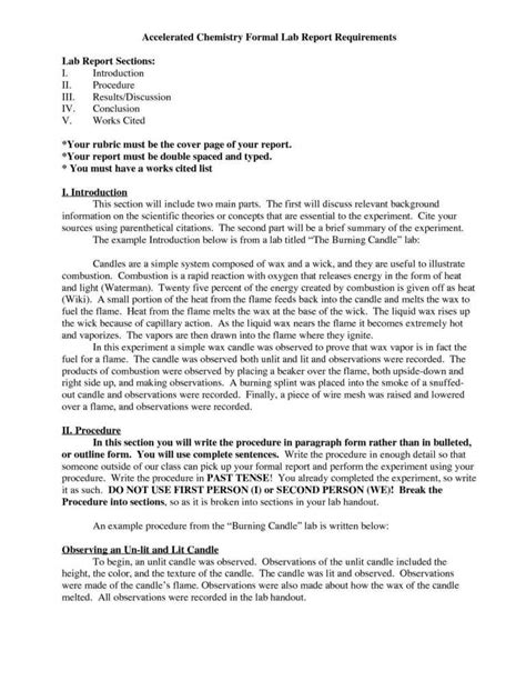 Ib Lab Report Template – Atlantaauctionco For Ib Lab Report Template - Professional Template