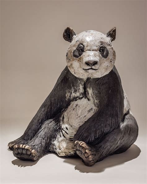 Panda Sculpture | Animal sculptures, Sculpture, Cute sculptures