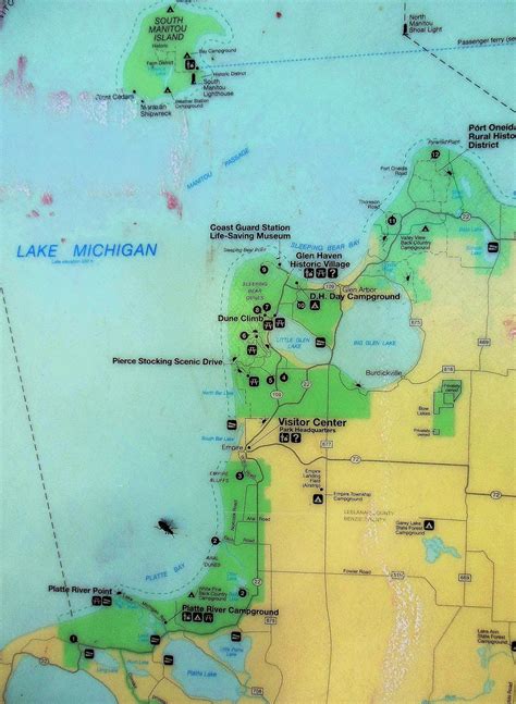 Sleeping Bear Dunes Map