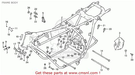 Honda cb750 frame blueprints