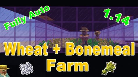 Minecraft Automatic Bonemeal & Wheat Farm w/ 1.14 Composter - YouTube