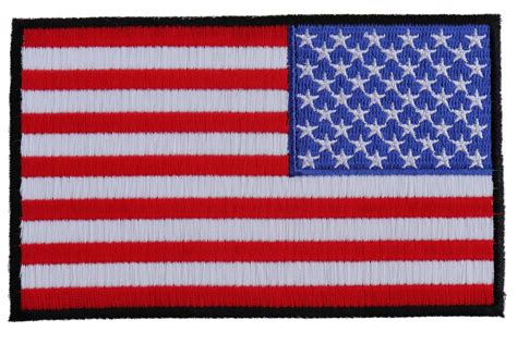 American REVERSED Flag Patch with Black Borders - TheCheapPlace