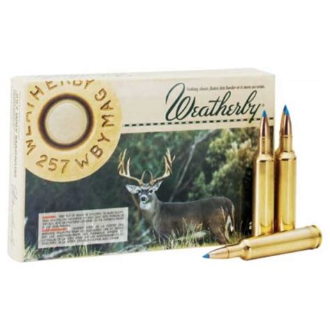 Weatherby 257 Weatherby Magnum 80gr Barnes Tipped Triple Shock TTSX Ammunition /20 - Red River ...