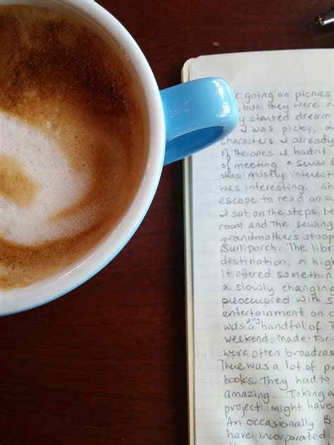 Coffee cup with notebook – Marcie McCauley