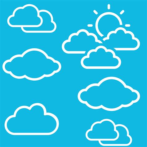 Blue sky and clouds 16189037 Vector Art at Vecteezy