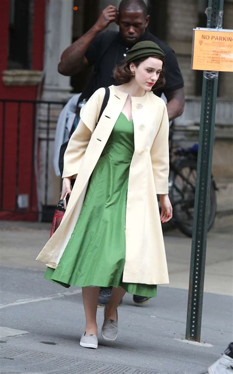 Rachel Brosnahan on the set of The Marvelous Mrs Maisel -14 – GotCeleb