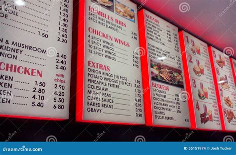 Menu stock photo. Image of restaurant, board, menu, shop - 55151974