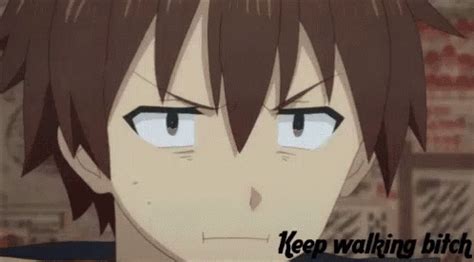 Anime Glare GIF - Anime Glare KeppWalkingBItch - Discover & Share GIFs