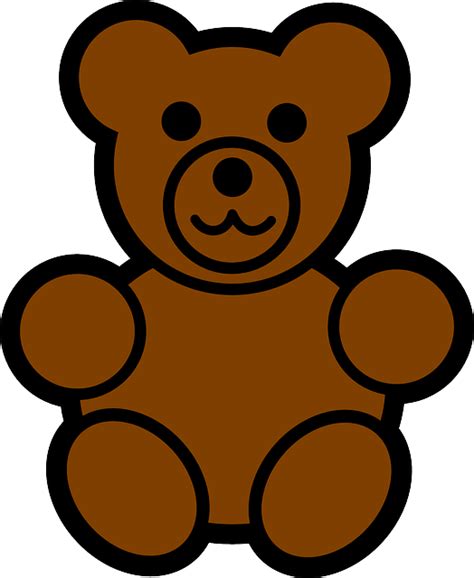 Urso De Pelúcia Brinquedo Brown · Gráfico vetorial grátis no Pixabay