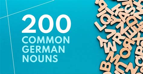 200 Frequent German Nouns (A1+): Improve Your Vocabulary - Learning ...