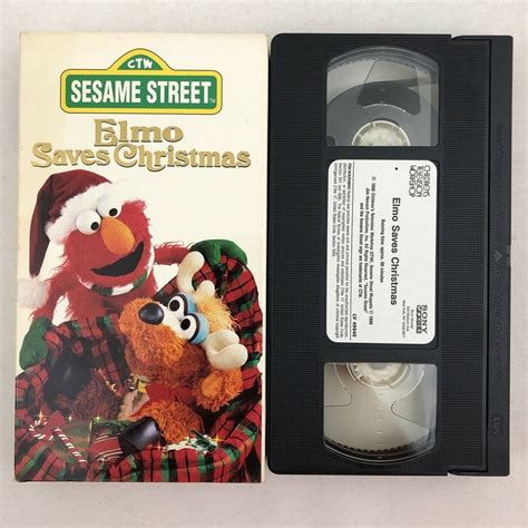 Sesame Street Elmo Saves Christmas VHS 1996 - Etsy