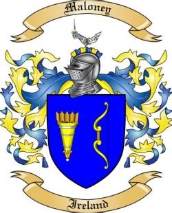 Maloney Family Crest from Ireland by The Tree Maker