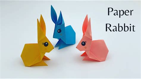 How To Make Easy Paper RABBIT For Kids / Nursery Craft Ideas / Paper Craft Easy /KIDS crafts ...