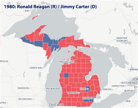 Michigan's most consistently red or blue counties, and the times they weren't - mlive.com