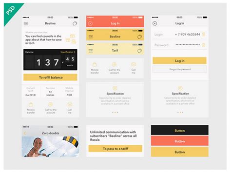 28 Free Mobile UI Kits for App Designers 2024 - Colorlib