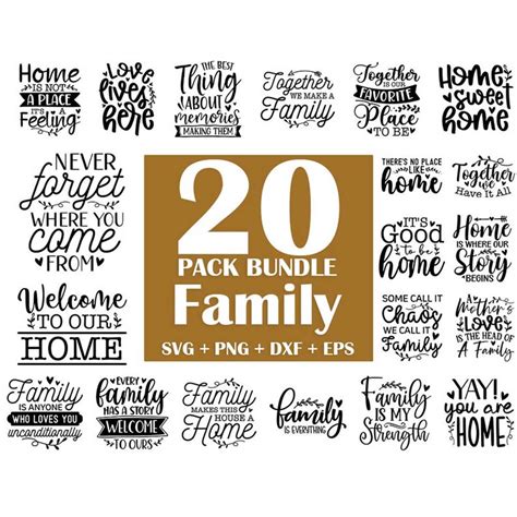 Family SVG Bundle, Family sign svg, Family Svg, Home Svg, Fa - Inspire ...