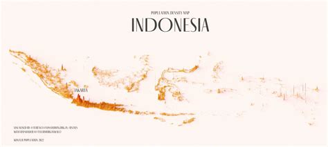 Population density map of Indonesia. by... - Maps on the Web