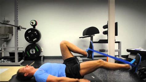 Exercise Index: Hip-flexor Activation with Mini-Band - YouTube