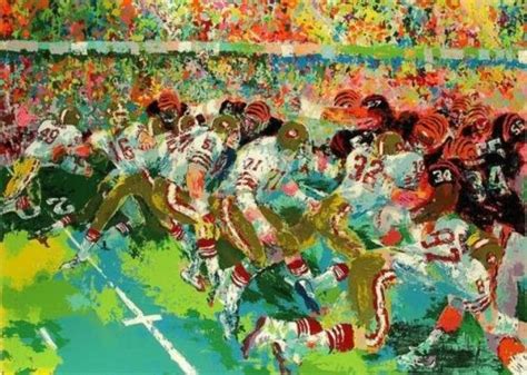 Silverdome Superbowl 1982 - Detroit/San Francisco by LeRoy Neiman