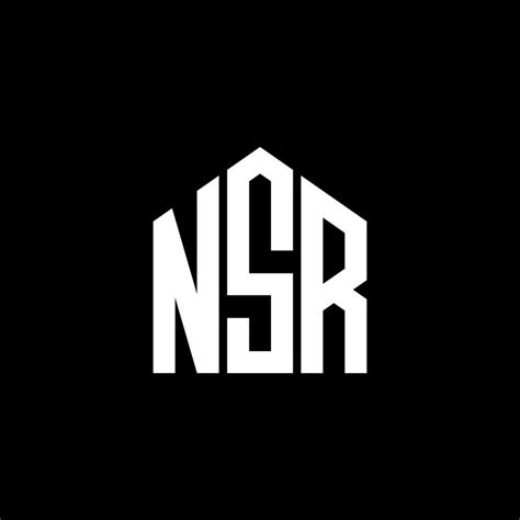 NSR letter logo design on BLACK background. NSR creative initials letter logo concept. NSR ...