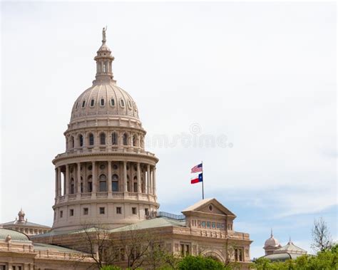 Texas State Capitol and Flags Outstretched Stock Photo - Image of scene, strong: 76591888