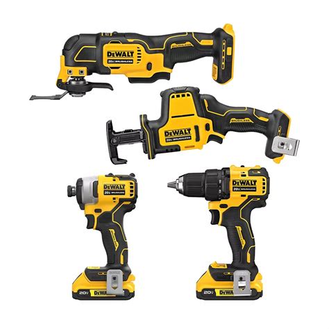 Dewalt DEWALT 20V MAX XR COMPACT 4-TOOL COMBO KIT | The Home Depot Canada