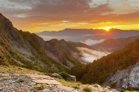 Sunset Mountain Landscape Photograph by Vii-photo - Fine Art America