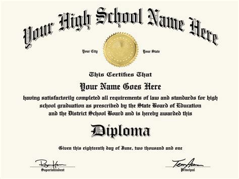 High School Diploma 2 – One Day Diplomas