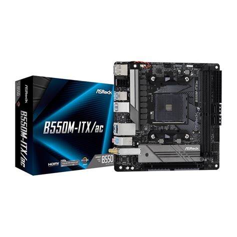 ASRock B550M-ITX/ac AMD B550 So.AM4 Dual Channel DDR4 Mini-ITX Retail ...