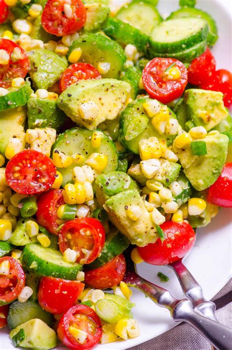 Avocado Corn Salad - iFoodReal.com