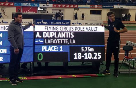 MileSplit NY on Twitter: "One and done. Mondo Duplantis ends his Millrose with a first attempt ...