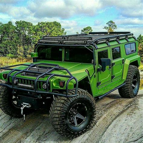 Green Hummer H1 | Hummer cars, Custom trucks, Hummer truck