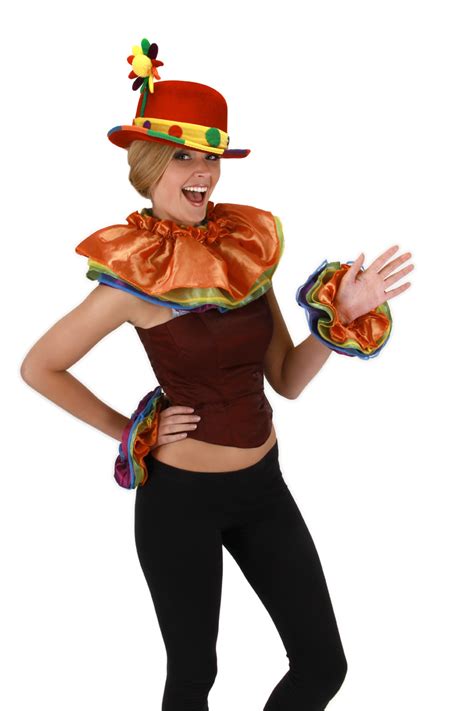 Rainbow Clown Adult Costume Collar & Cuff Set - Walmart.com