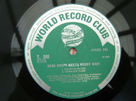 popsike.com - GENE KRUPA MEETS BUDDY RICH RARE UK WRC RECORDS 1950s ORIGINAL STUNNING - auction ...