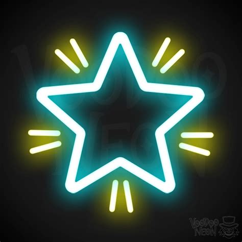 Star Neon Sign - Xmas Neon Signs - FREE Shipping - Voodoo Neon