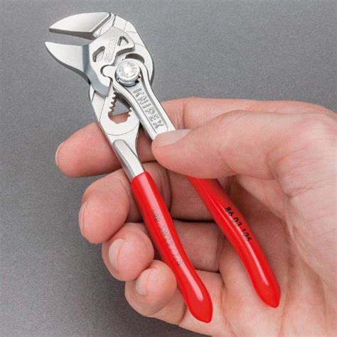 Knipex 86 03 125 5-Inch 125-mm Chrome Adjustable Mini Pliers Wrench