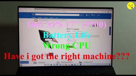 Dell XPS 17 (9700) Wrong CPU & Battery Life Drain - Do I have the ...