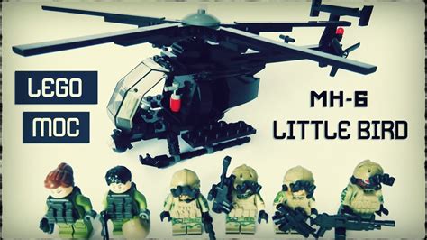 MOC * LEGO MH-6 LITTLE BIRD * MD HELICOPTER MILITARY Build Instructions - Black Hawk Down ...