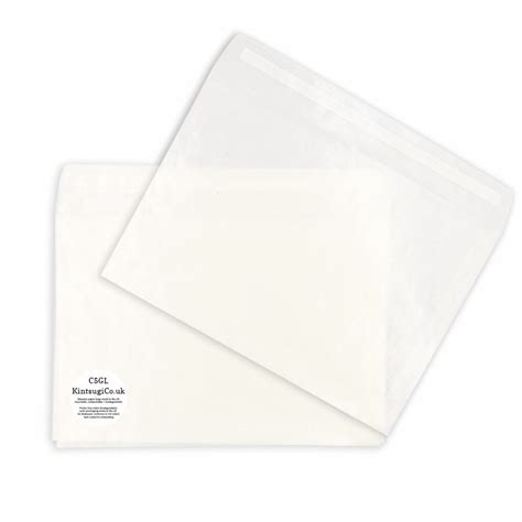 Large C5 Glassine Envelopes 162mm x 229mm [6 x 9 inches] - KintsugiCo