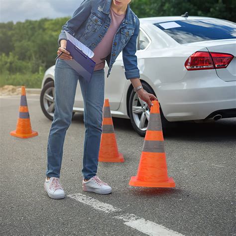 Collapsible Traffic Cone 24 inch (2 Pack)