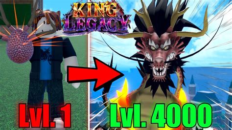 Noob to Max Level Using Dragon Fruit In King Legacy (Roblox) - YouTube